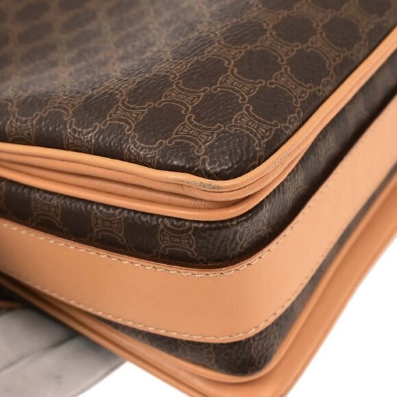 Celine Brown Macadam Shoulder Bag - Picture 4 of 10